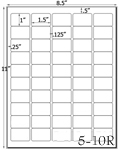 1 x 1 1/2  Rectangle Brown Kraft Label Sheet<BR><B>USUALLY SHIPS SAME DAY</B>