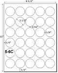 1 1/2 Diameter Round Prairie Kraft Label Sheet<BR><B>USUALLY SHIPS SAME DAY</B>