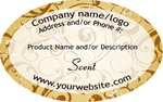 Quick Build Candle Label #1 - OVAL<BR><B>USUALLY SHIPS WITHIN 24-48 HRS</B>