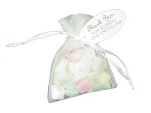 Pre-printed Wedding Favor Hang Tag and String