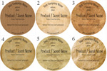 Quick Build Candle Label -30305 Antiqued Brown Kraft <BR><B>USUALLY SHIPS WITHIN 24-48 HRS</B>
