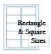 Removable White Rectangle Labels