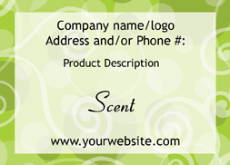 Quick Build Candle Label #1 - RECTANGLE<BR><B>USUALLY SHIPS WITHIN 24-48 HRS</B>