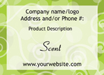 Quick Build Candle Label #1 - RECTANGLE<BR><B>USUALLY SHIPS WITHIN 24-48 HRS</B>