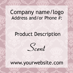 Quick Build Candle Label #1 - SQUARE<BR><B>USUALLY SHIPS WITHIN 24-48 HRS</B>