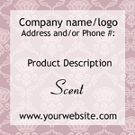 Quick Build Candle Label #1 - SQUARE<BR><B>USUALLY SHIPS WITHIN 24-48 HRS</B>