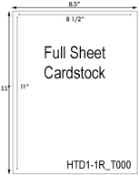 8 1/2 x 11 Full Sheet Cardstock<BR>Brown Kraft Custom Printed Cardstock Hang Tag Sheet<BR><B>USUALLY SHIPS IN 2-3 BUSINESS DAYS</B>