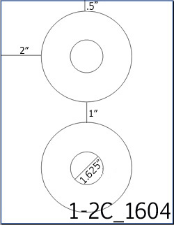 4 1/2 Diameter CD Donut <BR>Removable White Printed Label Sheet<BR><B>USUALLY SHIPS IN 2-3 BUSINESS DAYS</B>