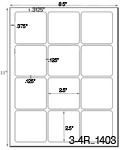 2 1/2 x 2 1/2 Square<BR>Brown Kraft Printed Label Sheet<BR><B>USUALLY SHIPS IN 2-3 BUSINESS DAYS</B>