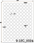 3/4 Round Label, Round Labels, Round Inkjet Labels, Round Laser Labels