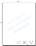 8 1/2 x 11 Non-adhesive Natural Ivory Cardstock<BR><B>USUALLY SHIPS SAME DAY</B>