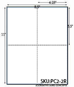 4.25 x 5.5 Do-It-Yourself Post Card Sheet <BR><B>USUALLY SHIPS SAME DAY</B>