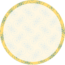 Round Candle Label Background