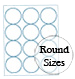 Round Brown Kraft Labels Custom Printed
